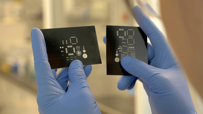 Illustration for article titled This Printer Churns Out Complex Double-Layered Circuit Boards